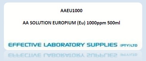 AASAL1000 AA SOLUTION EUROPIUM (Eu) 1000ppm 500ml - Image 1