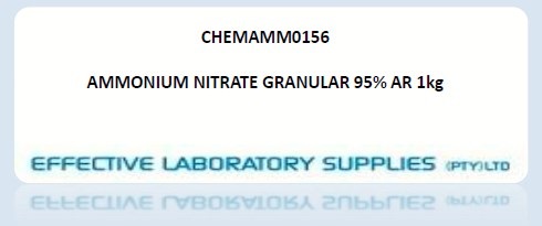CHEMAMM0156 AMMONIUM NITRATE GRANULAR 95% AR 1kg - Image 1