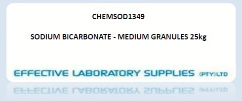 CHEMSOD1349 SODIUM BICARBONATE - MEDIUM GRANULES 25kg - Image 1