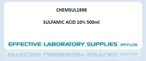 CHEMSUL1998 SULFAMIC ACID 10% 500ml - Image 1