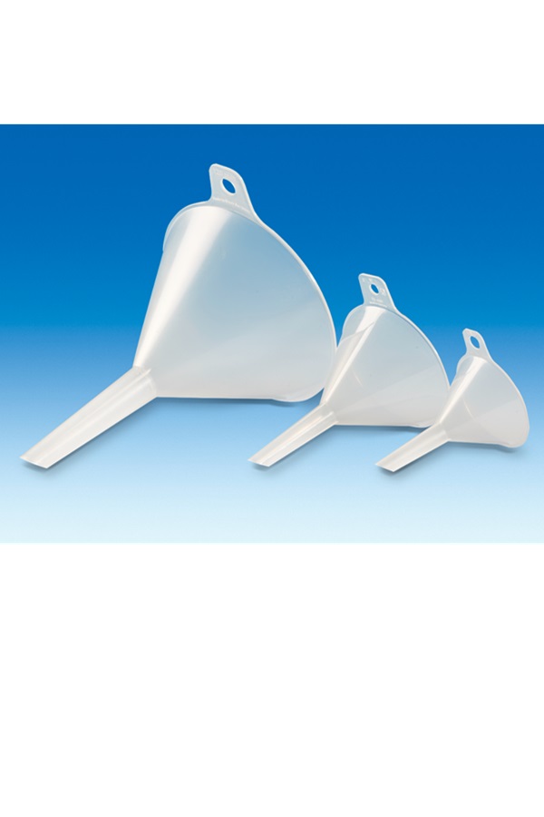 417-94_A FUNNEL - PLASTIC PP INDUSTRIAL - VITLAB 200mm - Image 1