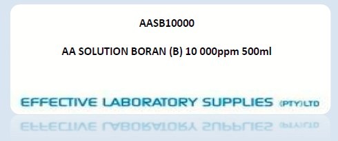 AASB10000 AA SOLUTION BORAN (B) 10 000ppm 500ml - Image 1