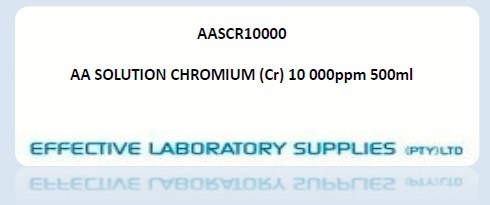 AASCR10000 AA SOLUTION CHROMIUM (Cr) 10 000ppm 500ml - Image 1