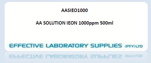AASIEO1000 AA SOLUTION IEON 1000ppm 500ml - Image 1