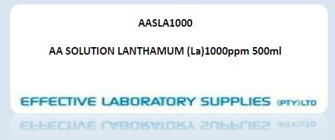 AASLA1000 AA SOLUTION LANTHAMUM (La)1000ppm 500ml - Image 1