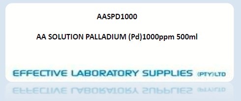 AASPD1000 AA SOLUTION PALLADIUM (Pd)1000ppm 500ml - Image 1