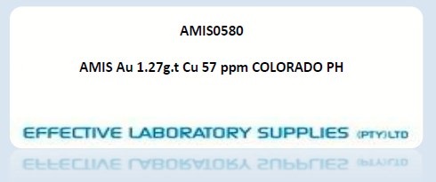 AMIS0580 AMIS Au 1.27g.t Cu 57 ppm COLORADO PH - Image 1