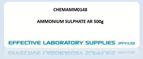 CHEMAMM0148 AMMONIUM SULPHATE AR 500g - Image 1