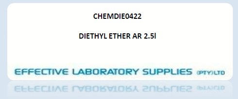 CHEMDIE0422 DIETHYL ETHER AR 2.5l - Image 1