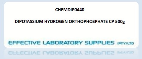 CHEMDIP0440 DIPOTASSIUM HYDROGEN ORTHOPHOSPHATE CP 500g - Image 1
