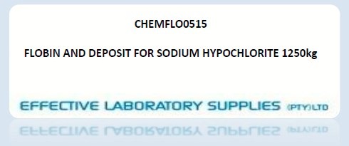 CHEMFLO0515 FLOBIN AND DEPOSIT FOR SODIUM HYPOCHLORITE 1250kg - Image 1