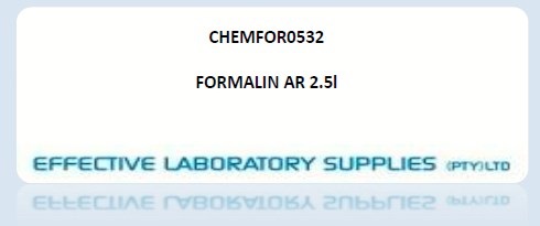 CHEMFOR0532 FORMALIN AR 2.5l - Image 1