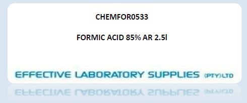 CHEMFOR0533 FORMIC ACID 85% AR 2.5l - Image 1