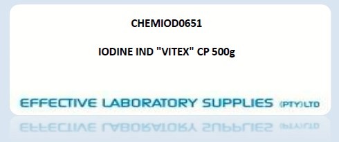 CHEMIOD0651 IODINE IND "VITEX" CP 500g - Image 1