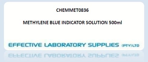 CHEMMET0836 METHYLENE BLUE INDICATOR SOLUTION 500ml - Image 1