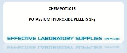 CHEMPOT1015 POTASSIUM HYDROXIDE PELLETS 1kg - Image 1