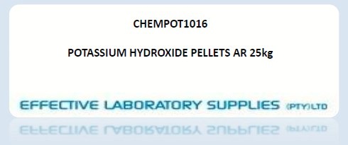 CHEMPOT1016 POTASSIUM HYDROXIDE PELLETS AR 25kg - Image 1