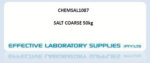 CHEMSAL1087 SALT COARSE 50kg - Image 1