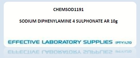 CHEMSOD1191 SODIUM DIPHENYLAMINE 4 SULPHONATE AR 10g - Image 1