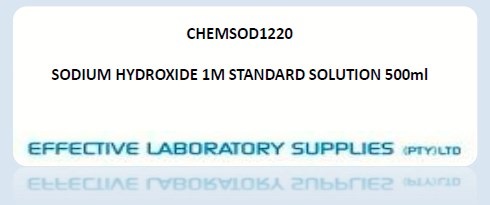 CHEMSOD1220 SODIUM HYDROXIDE 1M STANDARD SOLUTION 500ml - Image 1