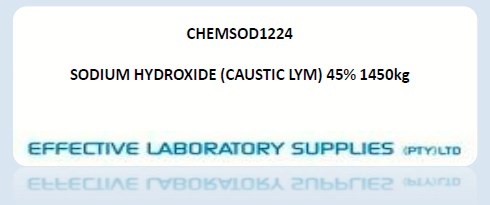 CHEMSOD1224 SODIUM HYDROXIDE (CAUSTIC LYM) 45% 1450kg - Image 1