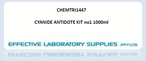 CHEMTRI1447 CYANIDE ANTIDOTE KIT no1 1000ml - Image 1